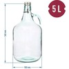 Vyno indas su užspaudžiamu kamščiu Lady Demijohn Browin 5L