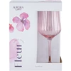 Vyno taurės AURORA LEY, rožinės sp., 490 ml, 2 vnt