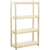 Wamar 4 lygių medinė lentyna/maks.lygio apkrova 50kg LS-4 700x330x1242mm pušis