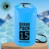 WATERPROOF BAG WATERPROOF KAYAK BAG TOURIST KUPRINĖ 15L MĖLYNA