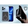 Webski BELAIDIS MAGNETINIS BANKAS SU MAGSAFE 10000mAh 22.5W PD + CC laidu