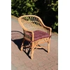 Wicker Kosz Wicker-Krepšys Pinti fotelis su pagalve Regan TWO DESIGNS pinti fotelis