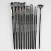 Wielorybie Rzeczy Nylon Artistic Paint Brushes ventiliatorių rinkinys 12vnt