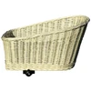 Wiklinowe Cuda WICKER BASKET DVIRAČIO krepšelis, RACK, baltas