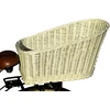 Wiklinowe Cuda WICKER BASKET DVIRAČIO krepšelis, RACK, baltas