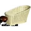 Wiklinowe Cuda WICKER BASKET DVIRAČIO krepšelis, RACK, baltas