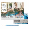 Winsor & Newton Cotman rinkinys: 12 akvarelės, teptukas, blokas