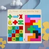 WKS LAIKOMASIS ŽAISLAS MEDINĖS TETRIS DĖLĖS DAUGOS LENTELĖ 3in1 SKAIČIAI