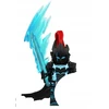 WM Igris mėlynas iš Solo Leveling minifigūrėlės kaladėlėms