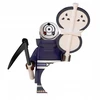 WM Obito Uchiha balta kaukė iš Naruto minifigūrėlės kaladėlėms