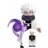 WM Satoru Gojo baltu kimono iš Jujutsu Kaisen minifigūrėlės plytoms