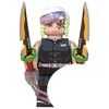 WM Tengen Uzui iš Demon Slayer minifigūrėlė statybiniams blokams