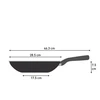 TEFAL keptuvė | H0561942 | Wok | 28 cm skersmuo | Tinka indukcinei kaitlentei | Fiksuota rankena | Juodas