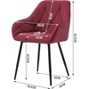 Woltu kėdė 49 x 43 x 81 cm bordo 1 vnt.