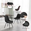WOLTU SUKUMO KĖDŽIŲ RINKINYS IŠ 2 VALGOMO VIRTUVĖS VELVET METAL LEGS 83
