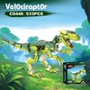 WOMA C0446-DS blokeliai. Velociraptor dinozauras