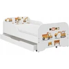 Wooden Toys MIKI vaikiška lova 160x80 + čiužinys + stalčius!