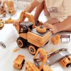 WOOPIE STATYBOS VEIKLA 5IN1 XXL SUKIMAS DIY VAIKAMS AUTOMATINIS EKSKAVATORIUS KRANAS TIR