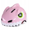 Dviratininko šalmas dziecięcy Wozinsky motyw dinozaur 52-56 cm - rožinė