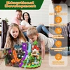 XINLONGDIANZI BLOCKS STRONG MAGNET RINKINYS Miško portalas 200 vnt, lava, šviečiantis LED, 3+