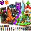 XINLONGDIANZI BLOCKS STRONG MAGNET RINKINYS Miško portalas 200 vnt, lava, šviečiantis LED, 3+
