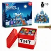 XINLONGDIANZI Magnetinės plytos 200 EL.XXL + 100 EL. PASTATAS + TNT DĖŽĖ + 10 FIGŪRIŲ