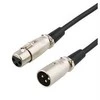 XLR Audio kabelis DELTACO 3 pin ha - 3 pin ho, 7m juodas / XLR-1070