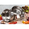 Yermos GARINIMO PUODAS Garų puodas 4 vnt 5L 24cm INDUKCINĖS Dujos 9244