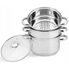 Yermos GARINIMO PUODAS Garų puodas 4 vnt 5L 24cm INDUKCINĖS Dujos 9244