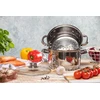 Yermos GARINIS PUODAS Garų puodas 3 vnt 5L 24cm INDUKCINĖS Dujos 9243