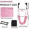 YOGA SWING ELASTINIS FITNESS DIRŽELAS ANTIGRAVITY HAMAKAS POLIESTERIS