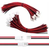Yunique Žalias-Clean-Power, 30 porų JST XH 2.54 2 pin jungčių su 150 mm 22AWG laidais, elektronikai
