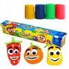 Žaidimų tešla Dovanų vaikams plastikinė masė Frutolina ASTRAFUN 6×100g