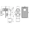 Žalvarinė chrom. aklė GENERAL FITTINGS, 1/4", išor. sr.