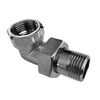 Žalvarinė chrom. alkūnė GENERAL FITTINGS, 1/2", vid/išor
