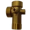 Žalvarinė penkiašakė jungtis RASTELLI, 1/4"M x 1/4"F x 1"F x 1"M x 1"F