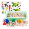 ZAMEK KINETIC SAND 1kg GENIO KIDS rinkinys + baseino ir smėlio formelės