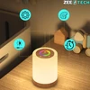 Zeetech Miegamojo naktinė lempa belaidė jutiklinė LED pritemdoma RGB šviesa