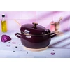Mondex Žemai emaliuotas puodas su dangčiu, 24cm, 5L, Metalac dujų indukcija