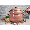 Žemas emaliuotas puodas su dangteliu 18cm 2,4L I Metalac Mocha Mousse