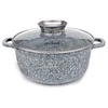 Zilner MARMURINIS KERAMINIS PUODAS 20cm INDUKCINĖS Dujos 2,3l 7072