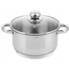 Zilner Puodai su dangčiu 8l nerūdijančio plieno, indukcijai ir dujoms