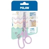 Žirklės su raštais Milan, violetinės, 13.4 cm