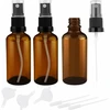 Ziyao 3X50 ml RUDO STIKLO BUTELIAI SU PURŠKTUVO RINKINYS FONDAIS
