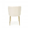 ZOLA Bouclé kėdė Creamy Gold – šiluma ir stilinga elegancija