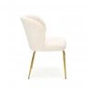 ZOLA Bouclé kėdė Creamy Gold – šiluma ir stilinga elegancija