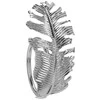 Zs Servetėlių žiedai metalinė sidabrinė lapija 4,5 cm 4 vnt.