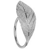 Zs Servetėlių žiedai metalinė sidabrinė lapija 4,5 cm 4 vnt.