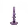 Bikuva.lt Žvakidė violetinė stiklinė D9xH19,5 cm Atmosphera 193778A