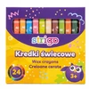Žvakių pieštukai 24 spalvų Strigo